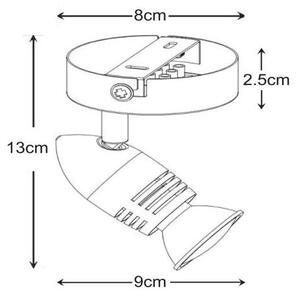 Lucide 13955/05/12 - Lampa spot LED CARO-LED 1xGU10/5W/230V crom