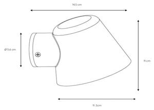 Lucide 14881/05/30 - Aplica perete exterior LED DINGO-LED 1xGU10/4,5W/230V