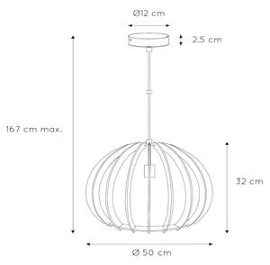 Lucide 34424/50/76 - Lampa suspendata BOUNDE 1xE27/60W/230V bej 50 cm