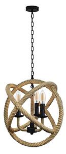 Lampa suspendata ROPE GLOBO 3xE14/10W/230V