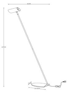 Lucide 19700/01/31 - Lampadar HESTER 1xGU10/7W/230V