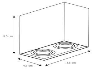 Spot Lucide 22953/02/31 TUBE 2xGU10/50W/230V alb