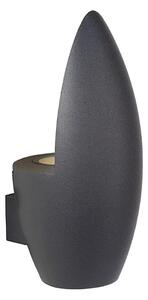 Lucide 27854/01/30 - Aplica perete exterior ELDO 1xGU10/35W/230V negru