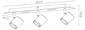 Spot LED dimabil Lucide 26994/15/31 RILOU 3xGU10/5W/230V