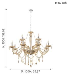 Eglo 39094 - Lustra BASILANO 12xE14/40W/230V