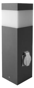 Lampa de exterior GARD cu senzor și priză 1xE14/60W/230V IP44