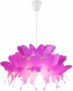 Light Prestige Farfalla lampă suspendată 1x60 W roz LP-3439/1PDARKPINK