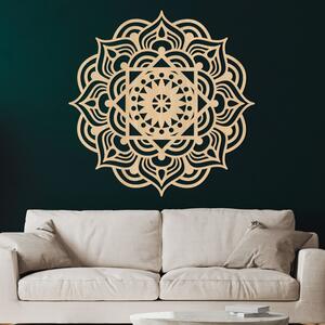 Mandala din lemn pe perete, ca pictură | SYMMETRIA