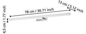Eglo 97083 - Aplica LED pentru oglindă de baie VADUMI, 14W/230V, IP44