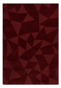 Covor burgundy țesut manual din lână 120x170 cm Shard Red – Flair Rugs