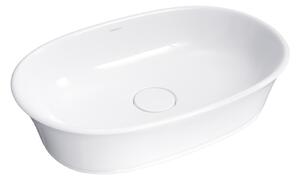 Omnires Classica M+ lavoar 61x40 cm oval de blat alb CLASSICAUNBP