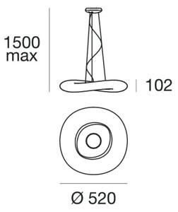 Lustră LED dimabilă pe cablu Linea Light 8005 MR. MAGOO LED/23W/230V