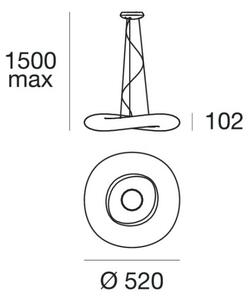 Lustră LED dimabilă pe cablu Linea Light 8005 MR. MAGOO LED/23W/230V