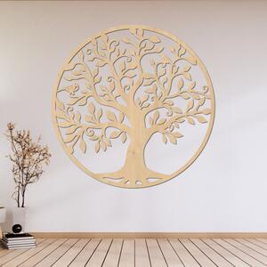 Pictură pe lemn Arborele Vieții - decorațiune elegantă de perete din lemn - LIFIRIN