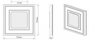 LDST KE-01-SC-BZ8 - LED iluminat scară KELLY 8xLED/1,2W/230V negru mat