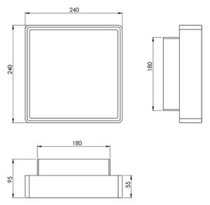 Corp de iluminat industrial cu senzor Fabas 3225/61/102 OBAN 1xE27/42W/230V IP65