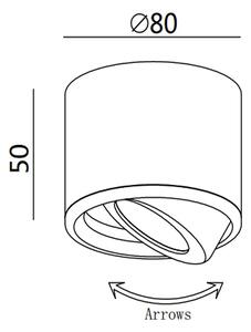 Fabas ANZIO 3430/71/102 - Spot LED/6W/230V