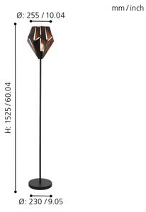 Eglo 49994 - lampadar CARLTON 1 1xE27/60W/230V