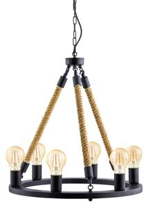 Eglo 49694 - Candelabru FINDLAY pe lanț, 6xE27/60W