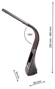 LED Lampă de masă cu display LED/6W/230V maro