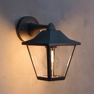 Philips Lampa de exterior Juli, negru, metal, IP44, E27, reglabil, Negru, Aluminiu
