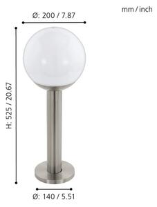Eglo NISIA-C 33565 - Lampă LED reglabilă pentru exterior, 1xE27/9W/230V, 525 mm, IP44