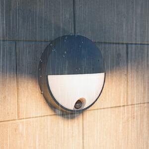 Philips Lampa de perete pentru exterior cu LED Capricorn UE, senzor, IP44, Gri, Aluminiu