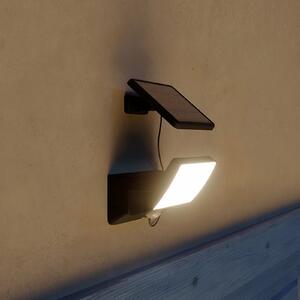 Philips Lampa de perete solară cu LED Fyns, negru, senzor, IP44, Negru, Plastic