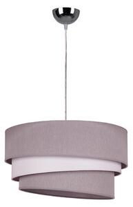 Lustră pe cablu Duolla TRIO 1xE27/40W/230V d. 45 cm gri/alb