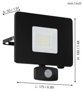 Eglo 97462 - LED Proiector cu senzor FAEDO 3 LED/30W/230V