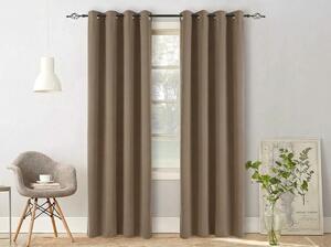 Draperie bej OXFORD 140x250 cm Agatat: Inele metalice