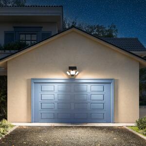 Philips Lampa solară cu LED Zyren, negru, 3.000 K, senzor, IP65, Negru, Plastic