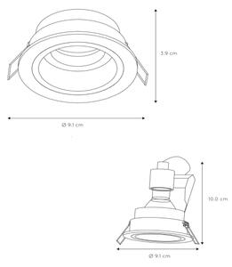 Lucide 22958/01/30 - Lampă încastrată EMBED 1xGU10/50W/230V