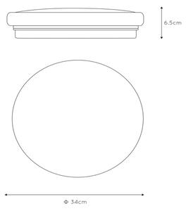 Lucide 79199/26/61 - Plafonieră LED OTIS, 26 W, 230 V