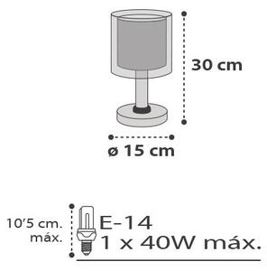 Dalber D-41411E - Lampă de masă copii CLOUDS 1xE14/40W/230V