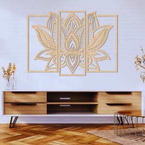 Decorațiune de perete din mai multe piese Floare de lotus | FLORIDUS