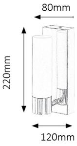 Rabalux 5749 - Aplica LED de perete pentru baie JIM, 5W, 230V, IP44