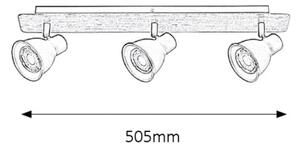 Rabalux 5904 - Spot MAC 3xGU10/35W/230V