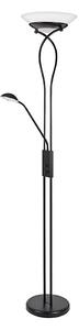 Rabalux 4554 - Lampadar GAMMA TREND 2xE27/15W+1xG9/40W/230V negru