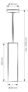 Lustră LATI 1xGU10/8W/230V negru