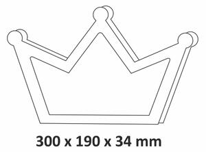 LED Lampă de perete pentru copii LED/2xAA, coroană roz