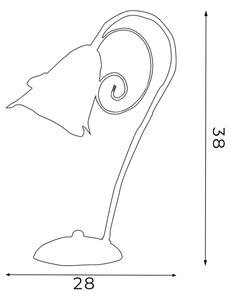 Lampă de masă KOKARDA 1xE14/60W/230V