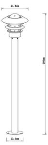 Lucide 11874/99/12 - Lampă exterior ZICO 1xE27/60W/230V IP 44