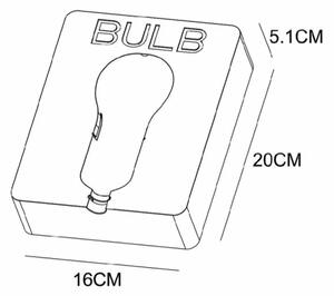 Lucide 35212/01/41 - Aplică perete DWIGHT 1xE27/25W/230V