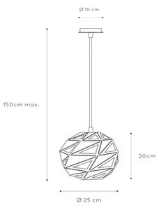 Lucide 21415/25/30 - Lustră pe cablu MALUNGA 1xE27/60W/230V