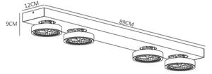 Lucide 09920/40/31 - LED Lampă spot dimmabilă NENAD AR111 4xG53/10W/18V
