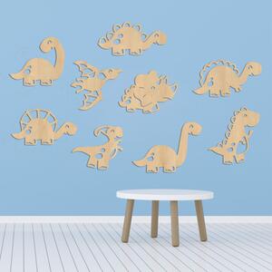 Tablou din lemn pentru camera copiilor dinozauri - TERESEK