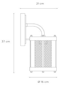 Lucide 29826/01/30 - Aplică perete exterior MAKKUM 1xE27/60W/230V IP23