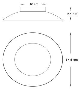 Lucide 79177/12/30 - LED Plafonieră FOSKAL LED/12W/230V