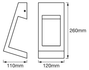 Aplică LED de exterior EDGE LED/7W/230V IP44 Ledvance